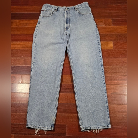 Tommy Hilfiger Vintage 90s Y2K Men's Denim Blue Straight Mens Jeans W36 L34 - Picture 1 of 11